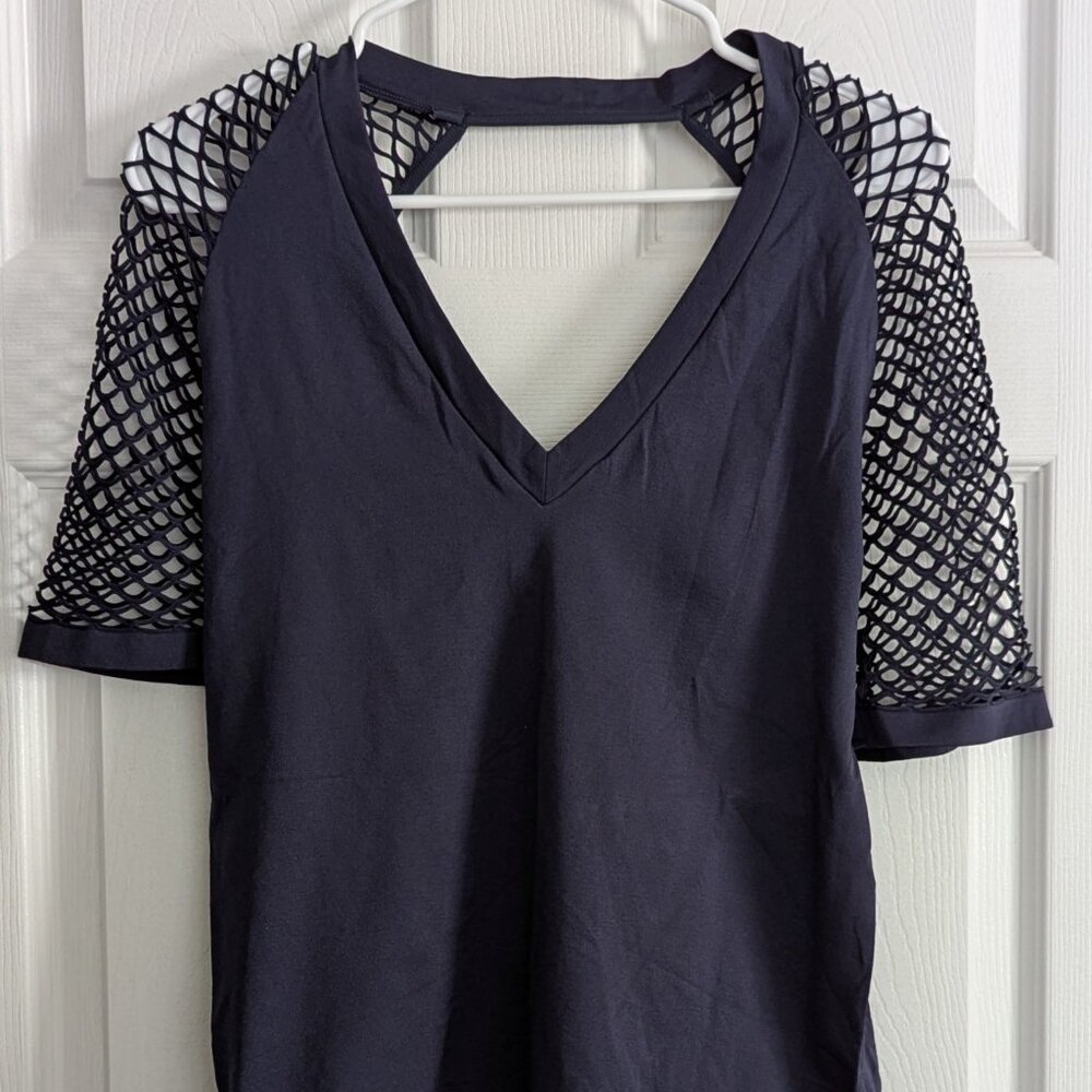 Venus Second Skin Mesh Sleeve Seamless Top